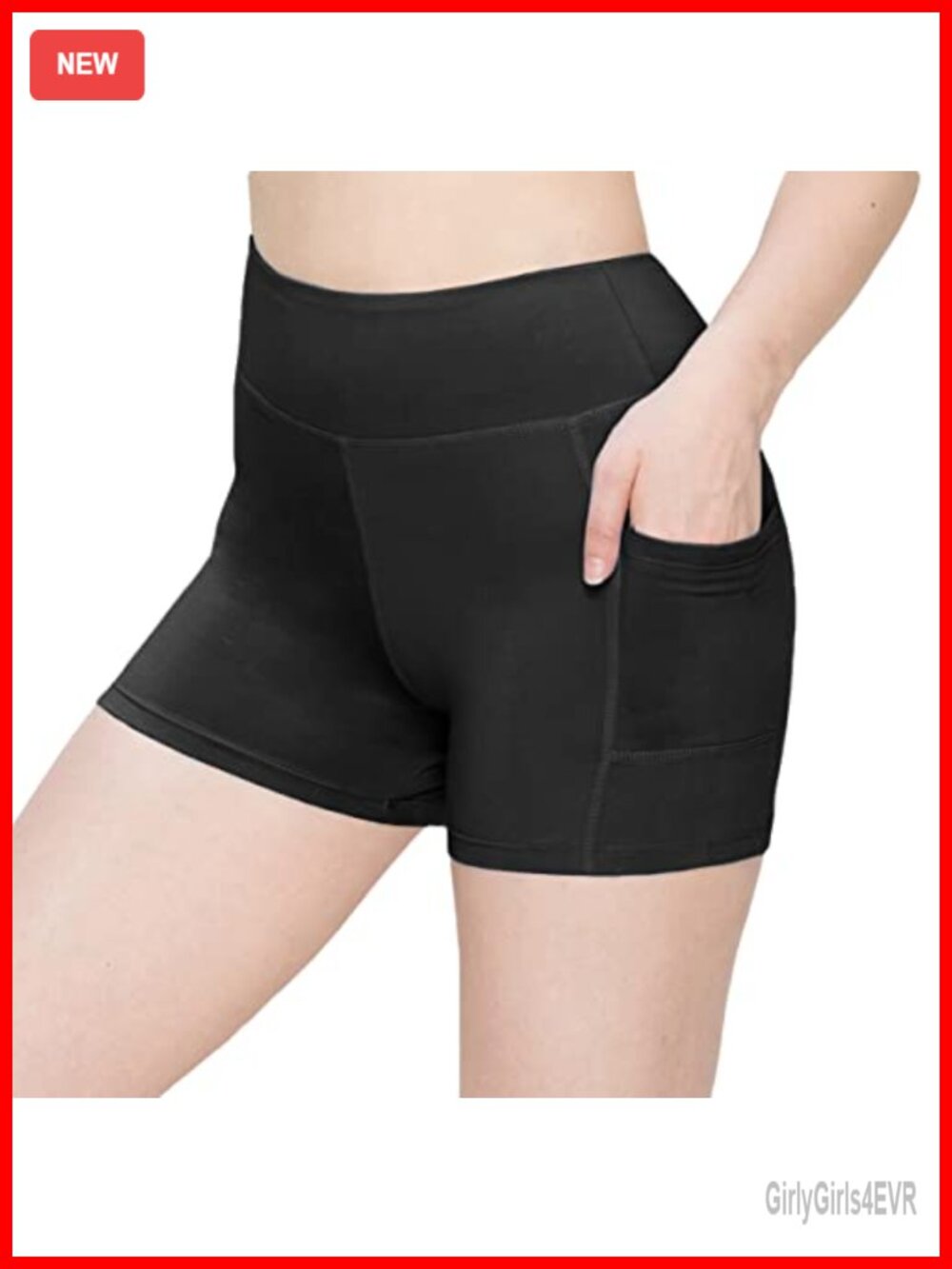 Women's Buttery Soft Biker Shorts with Side Pockets Stretchy Lounge Casual
